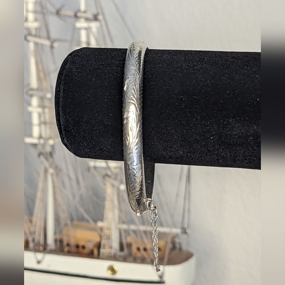 Sterling Silver Scroll Design Bracelet